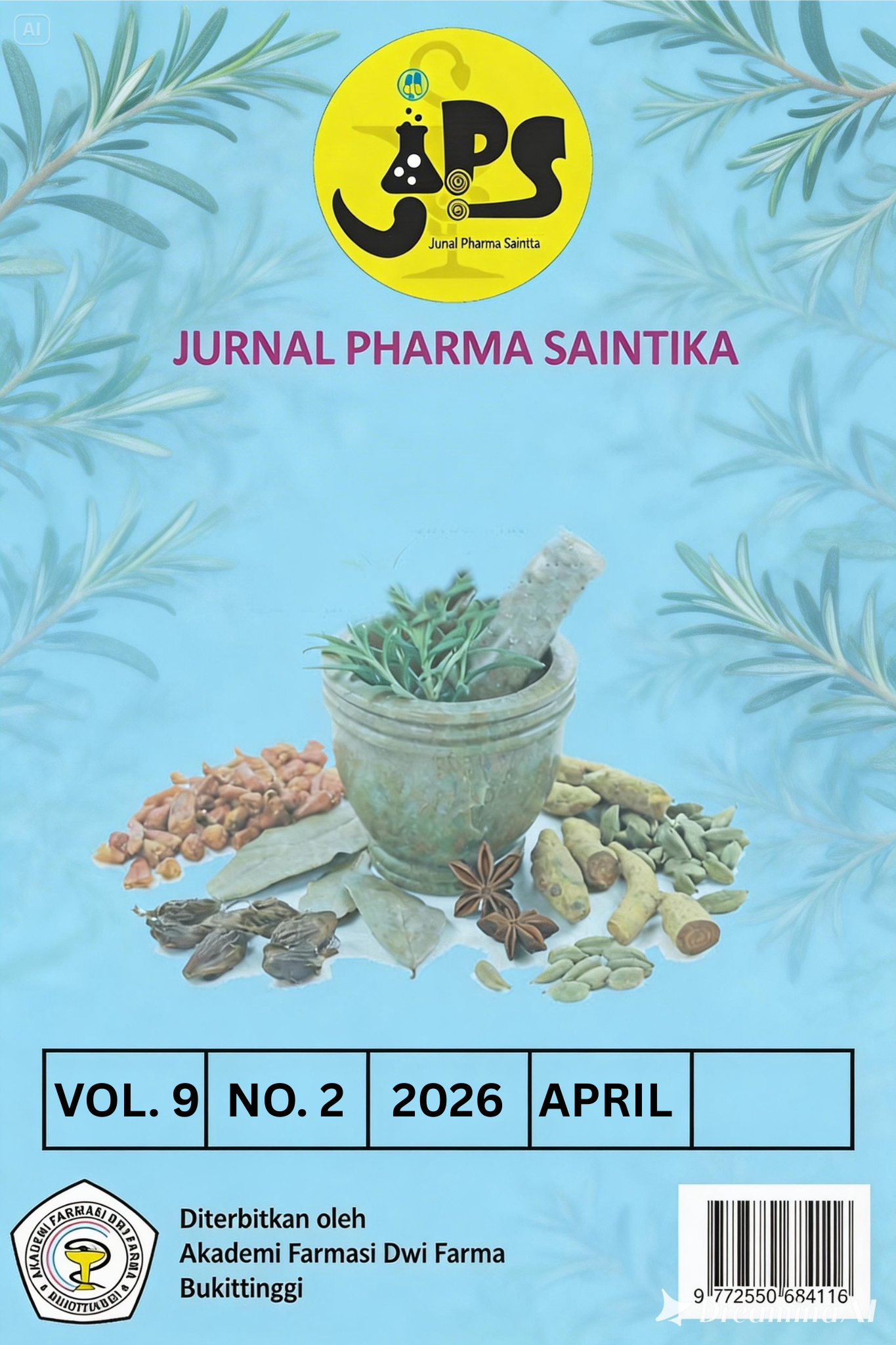 					View Vol. 9 No. 2 (2026): April : Jurnal Pharma Saintika
				